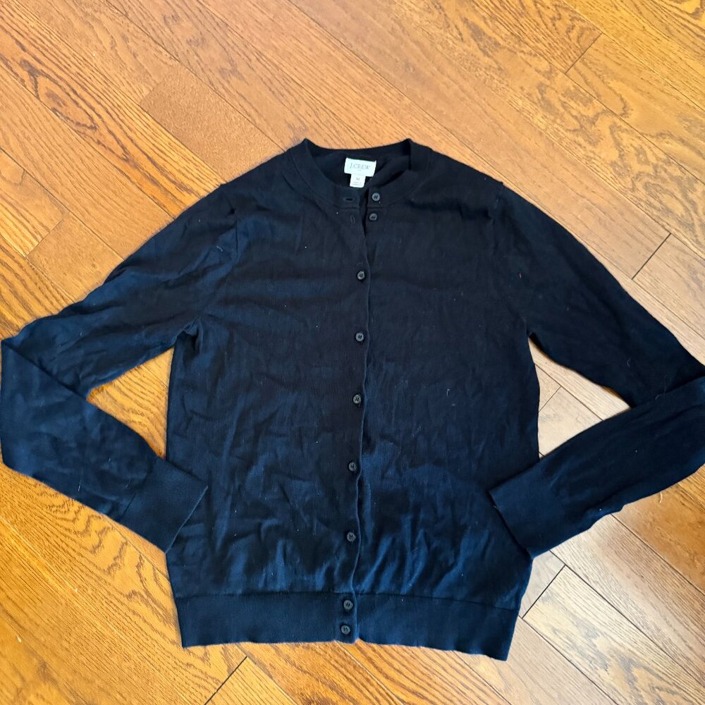 j.Crew Factory Cardigan - Style E5957 - Medium Black